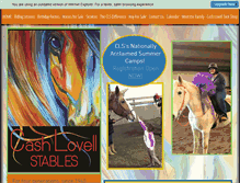Tablet Screenshot of cashlovellstables.com